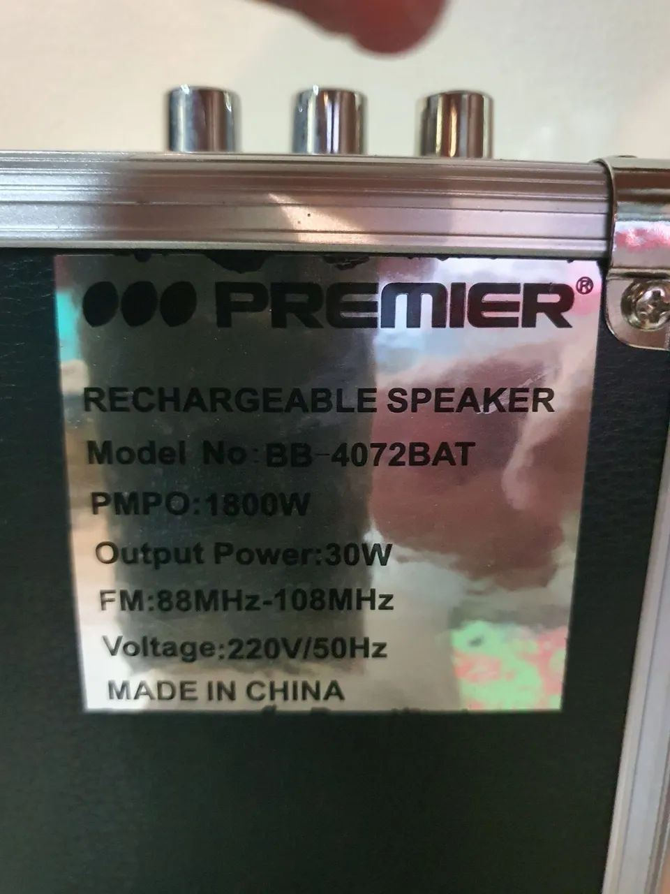 CAIXA DE SOM PORTÁTIL PREMIER NOVA- 220V - Foto 5