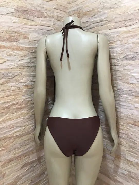 Biquíni Costas Nua com Detalhes Bordado - Foto 2