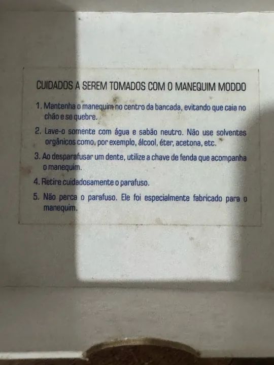 Manequim odontológico para prótese ou dentistica MODDO (P - OCLUSAL) com dentes reserva - Foto 2