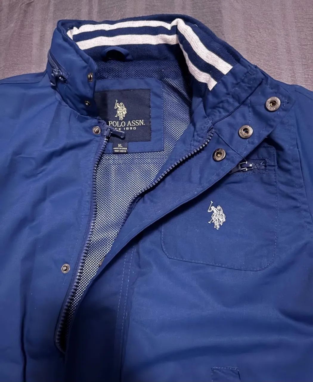 Jaqueta Polo Azul Infantil XL - Foto 2
