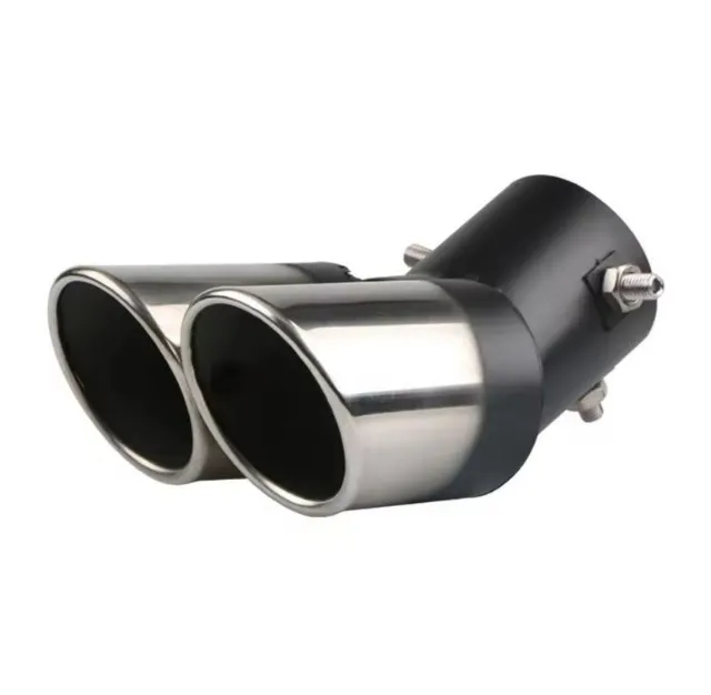 Ponteira Escapamento Dupla Esportiva Cromado Universal Inox