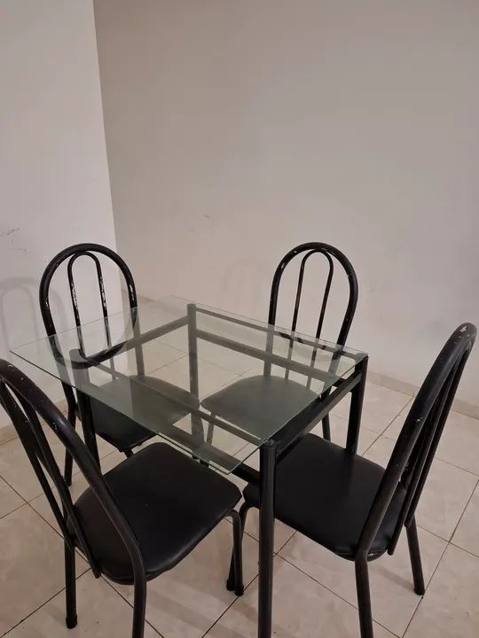 Geladeira Frost free, e mesa de vidro  - Foto 2