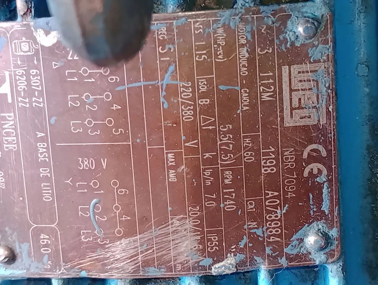 Motor Elétrico Trifásico 7/5 cv - Foto 4
