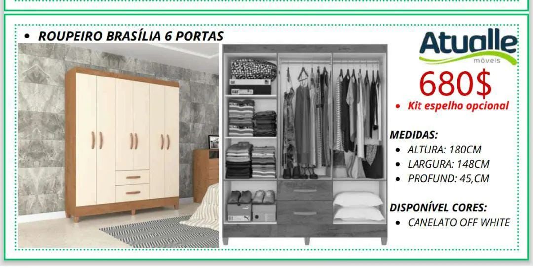 Guarda roupa Brasília 
