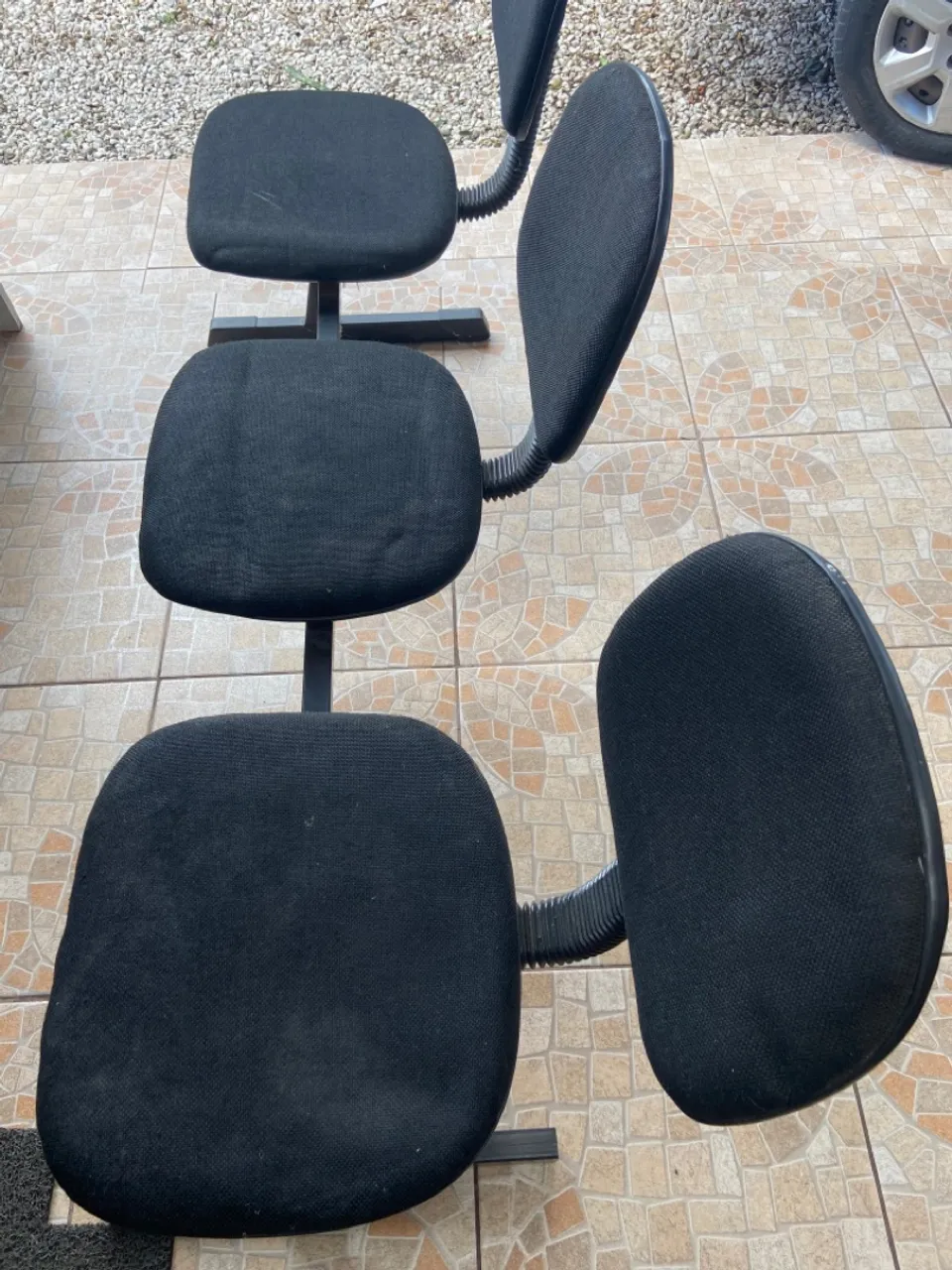 Cadeira tripla