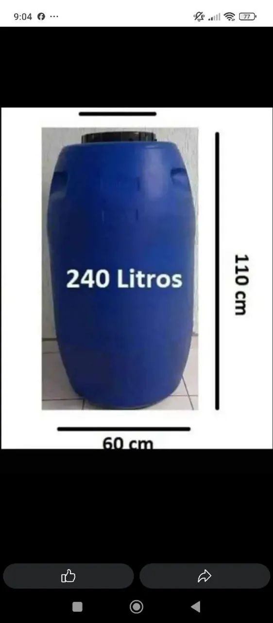240-Liter Plastic Drums