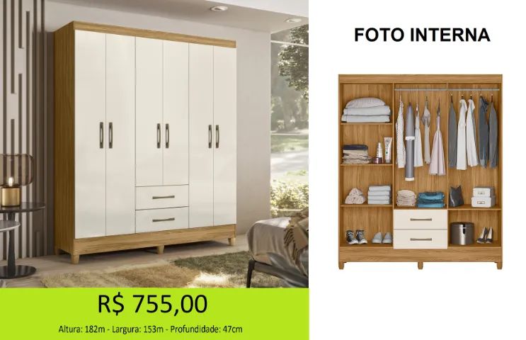 Roupeiro de solteiro - aproveite agora mesmo  - Foto 4