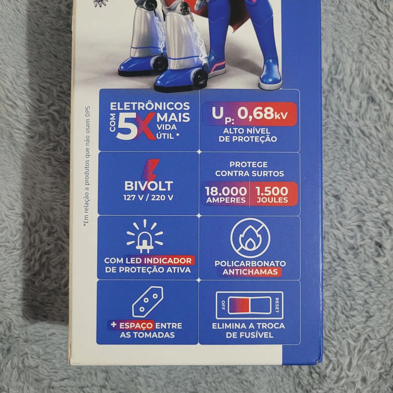 Filtro de linha com DPS iclamper transparente - Foto 2