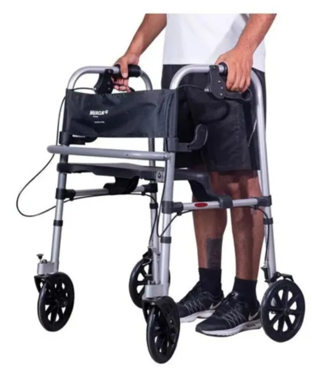 Andador com rodas e assento