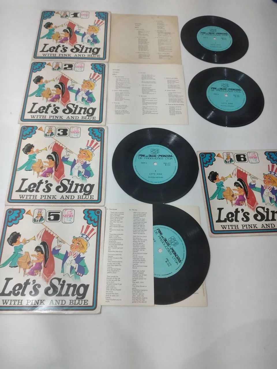 Raro Lote Discos de Vinil Compacto  Let's Sing - Coleção com 5  Vinis - Foto 2