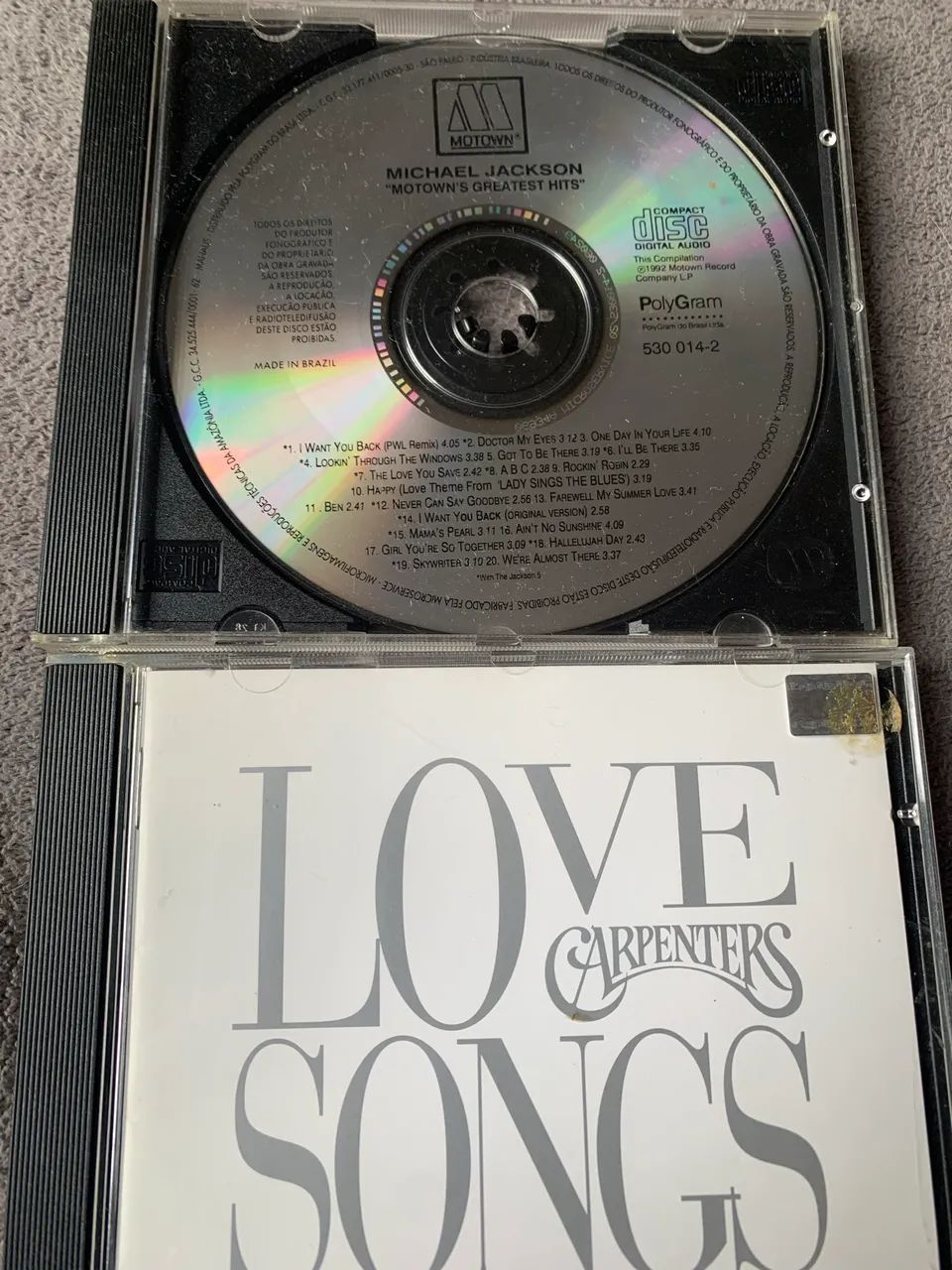 CDs Michael Jackson e Carpenters 
