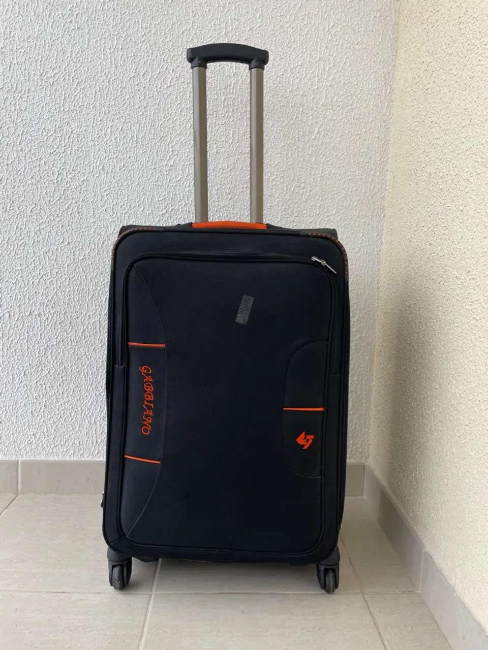Mala de viagem preta grande Gabbiano