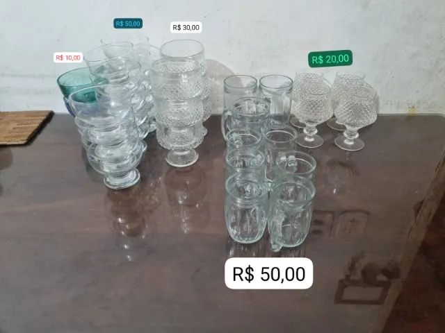 Kit Vidraçaria: Jogo de Travessas, Pratos, copos e mais - Foto 4