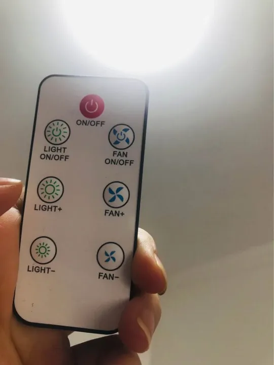 Ventilador De Teto Com Lâmpada Em Led Bivolt com controle