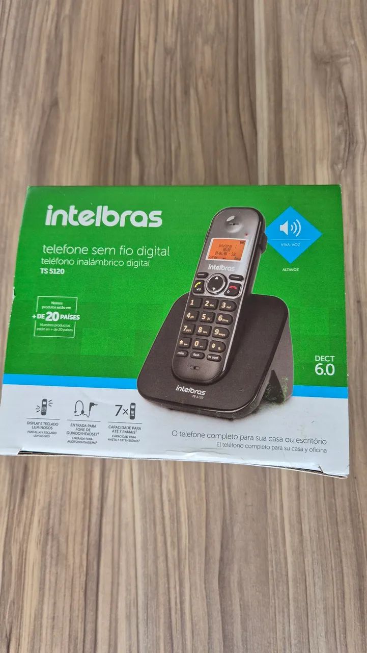 Telefone sem fio digital Intelbras TS 5120
