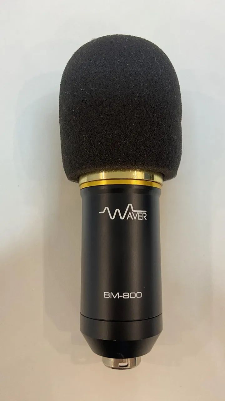 Microfone Condensador Bm800 Waver + acessórios 