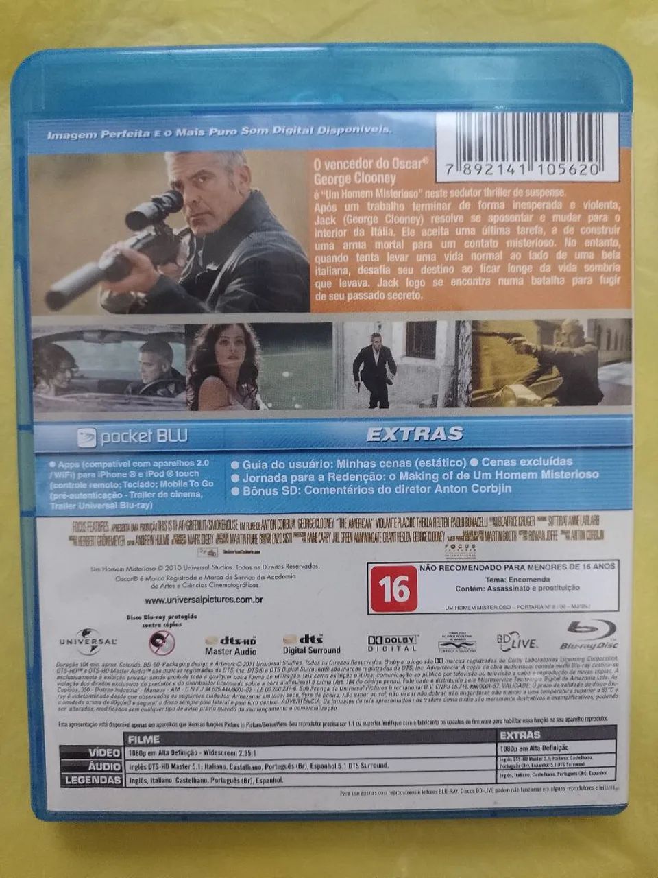 Blu-ray Um Homem Misterioso, Com: George Clooney (Dublado e Legendado) - Foto 4