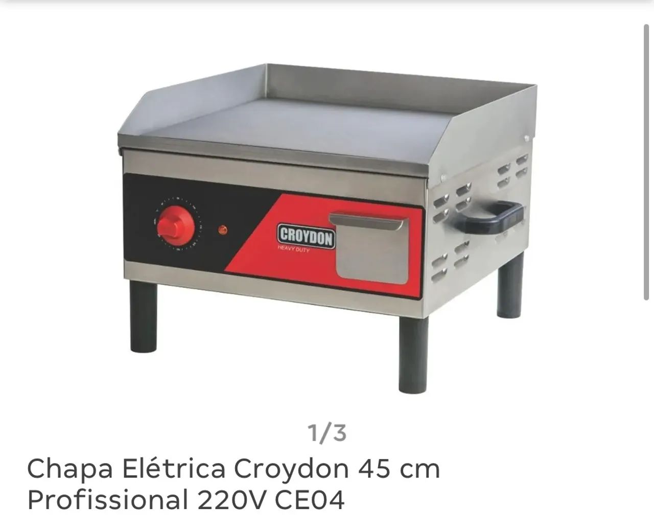 Chapa elétrica croydon 