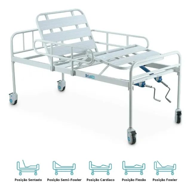 Cama Hospitalar Dx2 2 Movimentos Até 180 Kg Dellamed - Foto 4