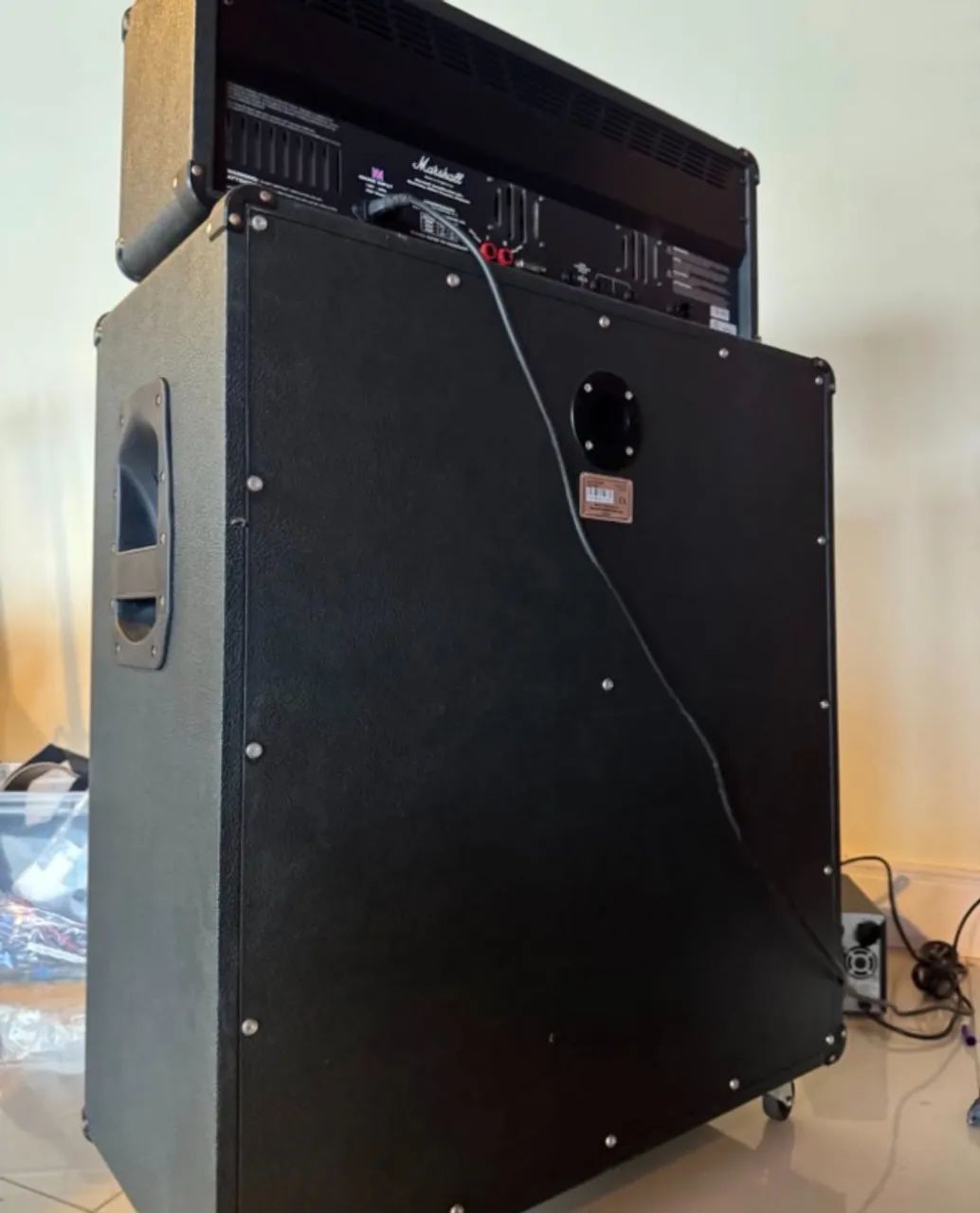 Amplificador Marshall e Caixa Reta - Foto 4