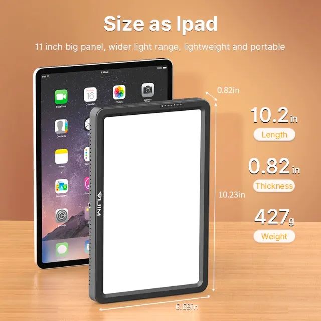 Painel Led Ulanzi/vijim k22 kit completo com suporte de mesa, controle - Foto 5