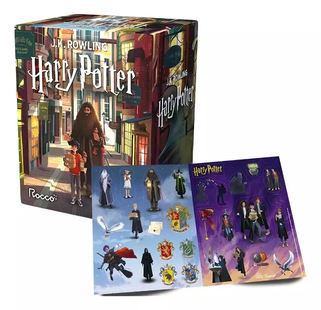 Box Harry Potter Edição Pottermore 7 Livros Com Adesivos J.k. Rowling Editorial Rocco