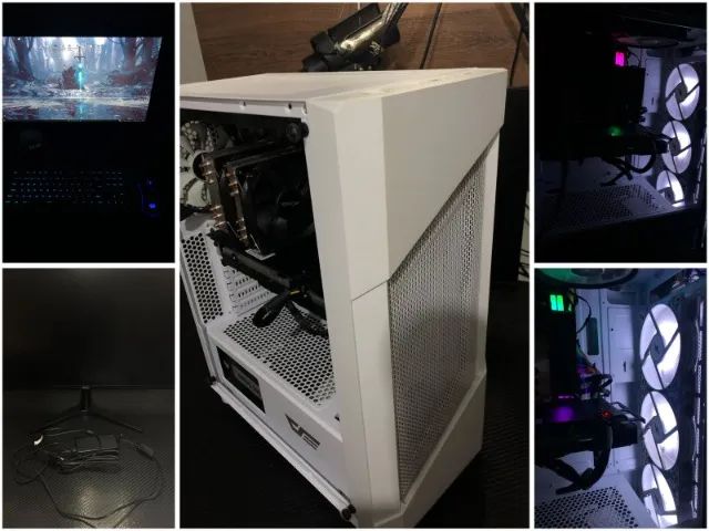 Computador Gamer Completo 16GB RAM DDR4 SSD 256GB + Monitor 24" e Headset