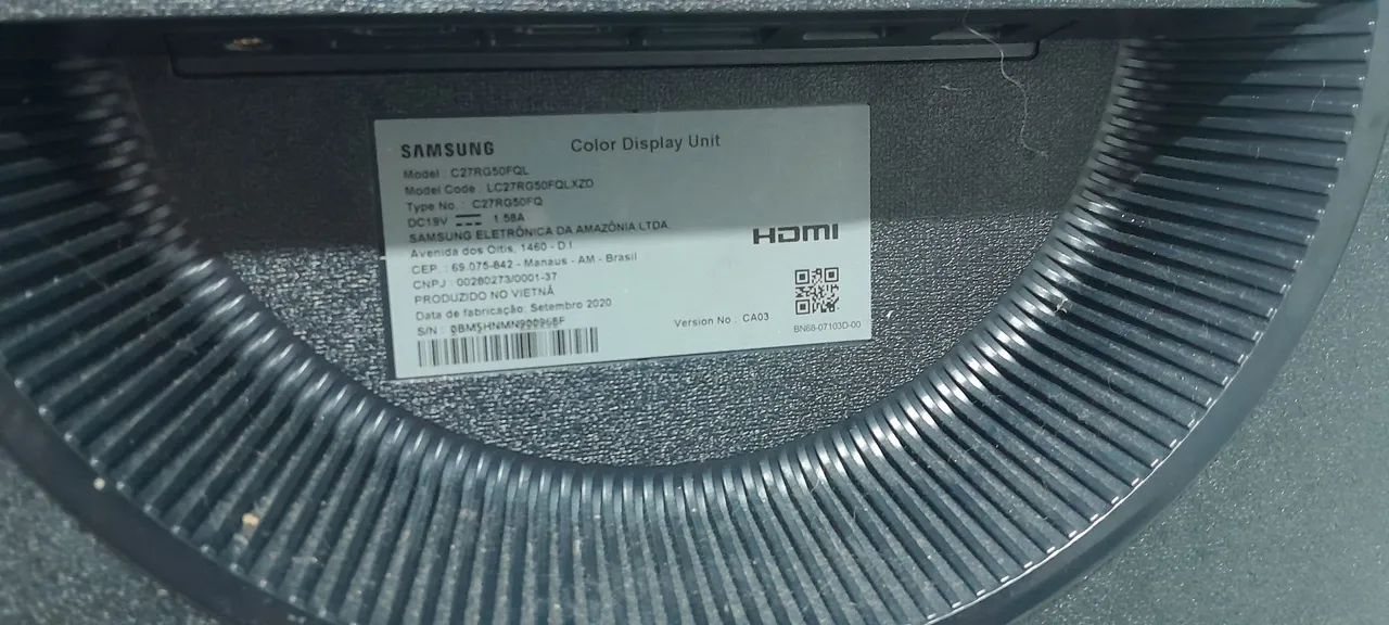 Monitor Samsung 27 polegadas Curvo Gamer - Liga, painel quebrado (peças) - Foto 5