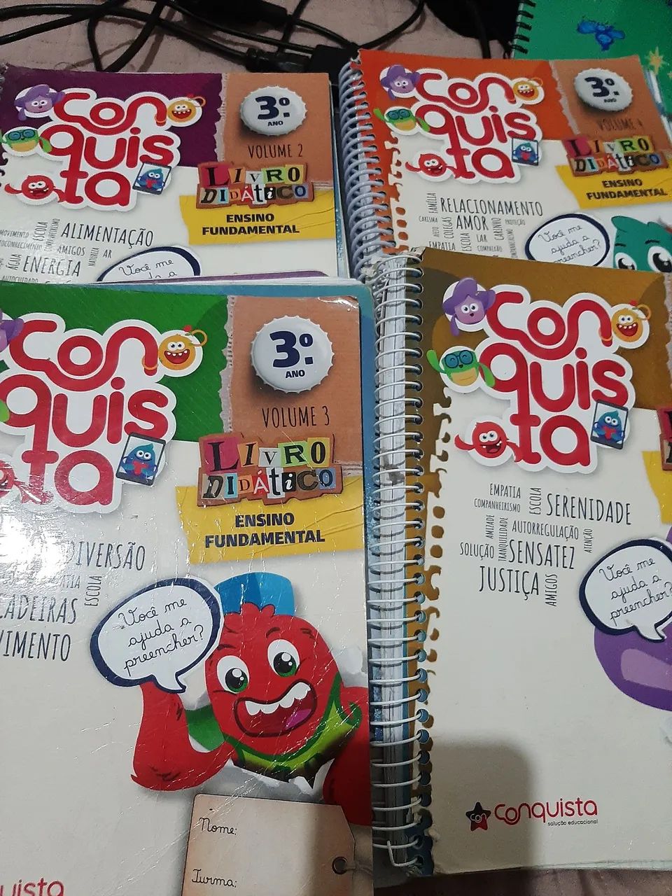Livros Didáticos Conquistas 3º Ano - Completo!