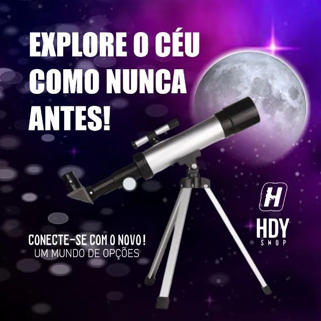 Telescópio Refrator Astronômico F36050 com Tripé + Acessórios - Até 90x - Foto 2