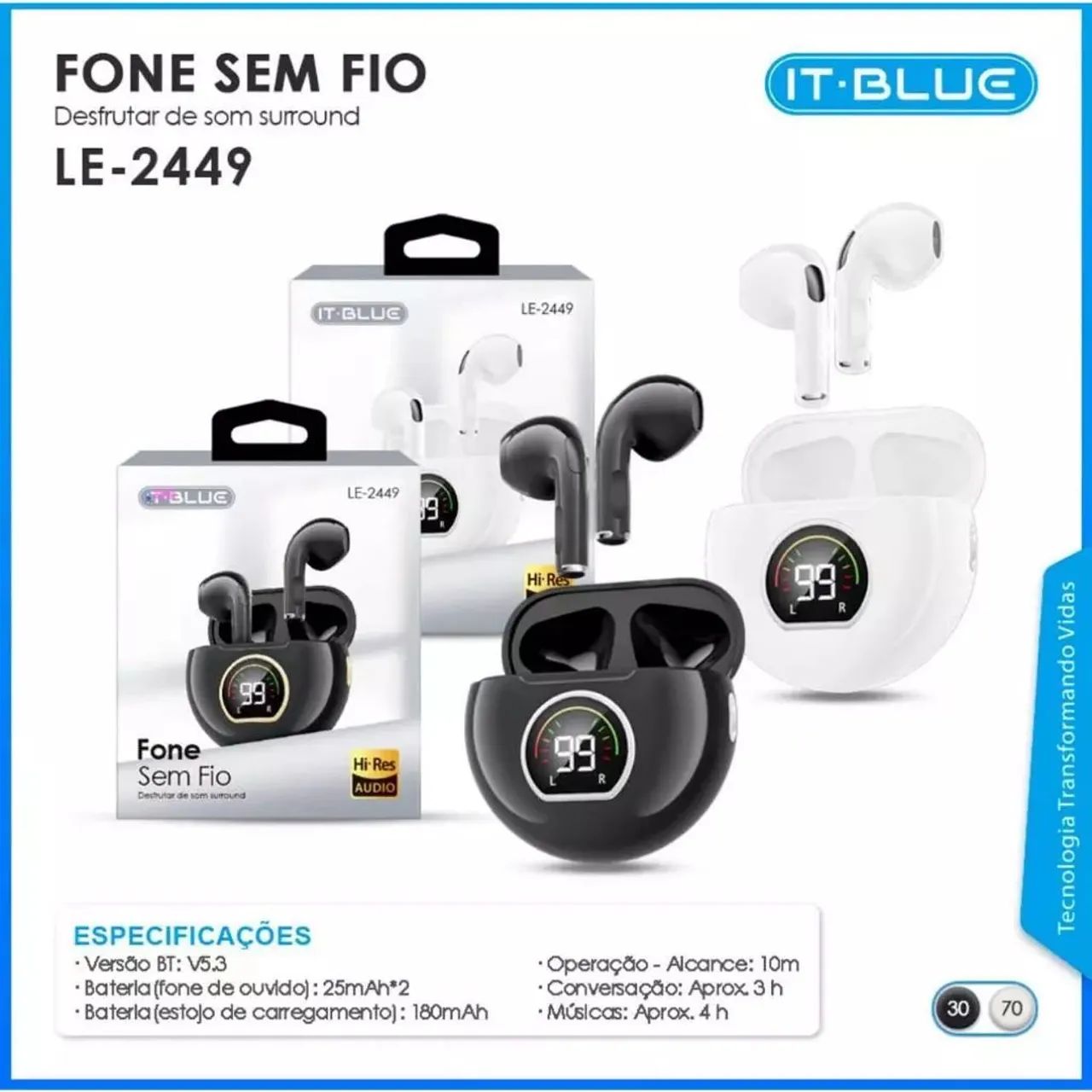 Fone Bluetooth a prova d'água (Honestidade e Qualidade é na JK eletrônicos)