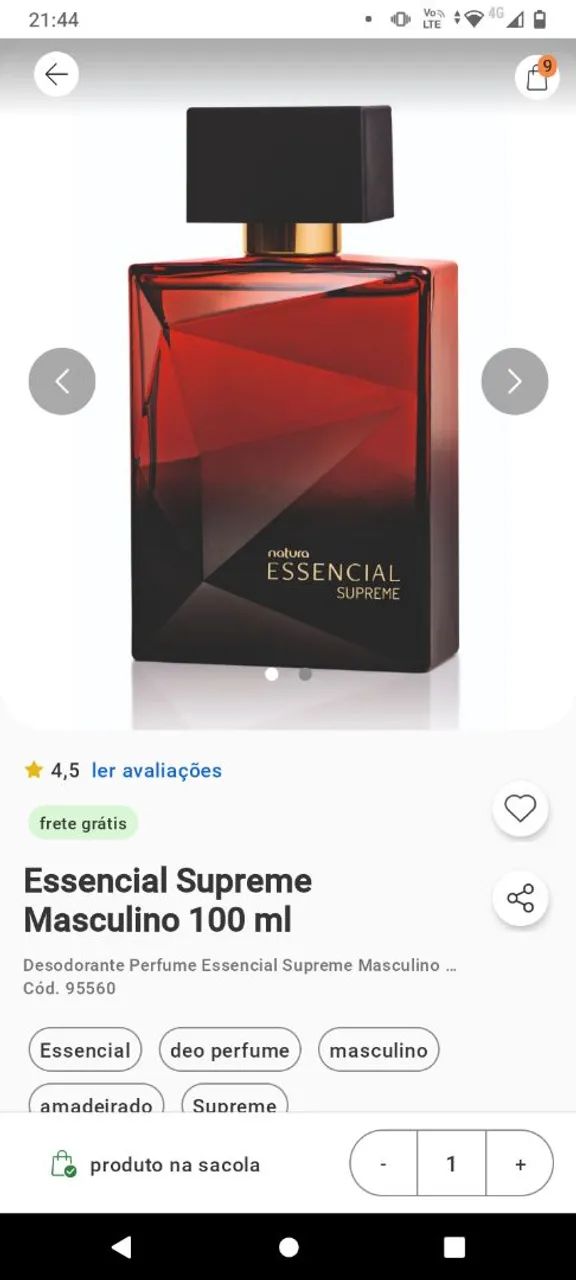 Essencial supreme masculino natura 