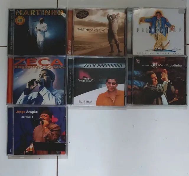 Lote 7 Cds Martinho Da Vila, Zeca Pagodinho + Bonus