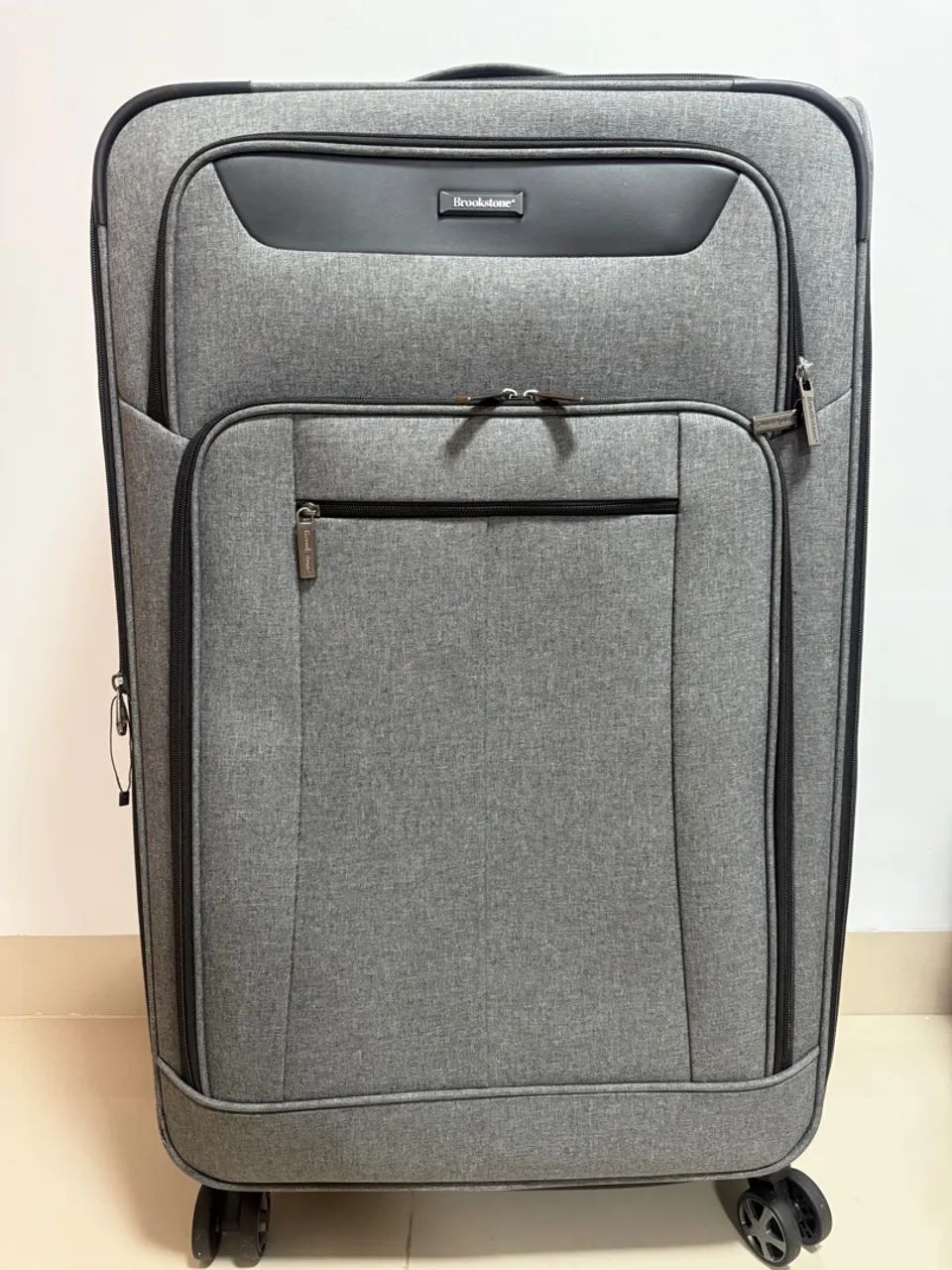 Mala de Viagem Brookstone Cinza - Grande Capacidade