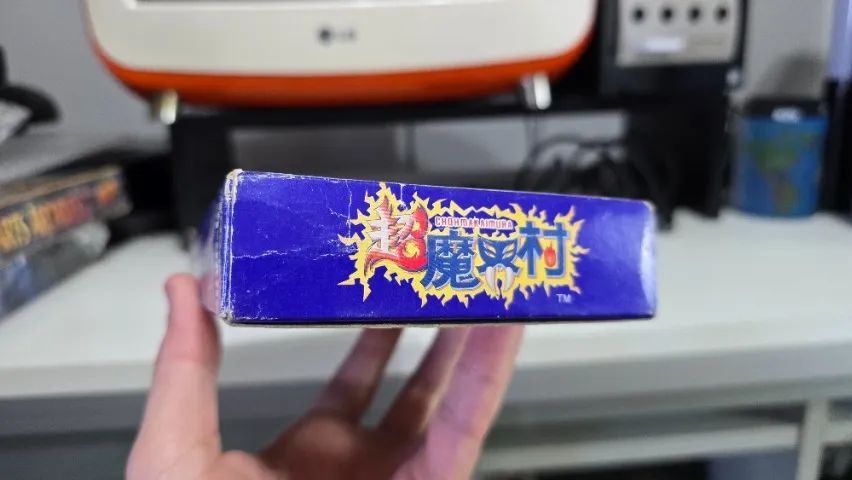 Jogo Super Ghouls and Ghosts original japones na caixa Super