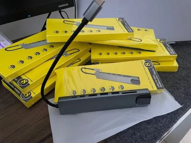 HUB USB 8 EM 1 - ETHERNET HDMI 4K + PD 100W - Foto 2