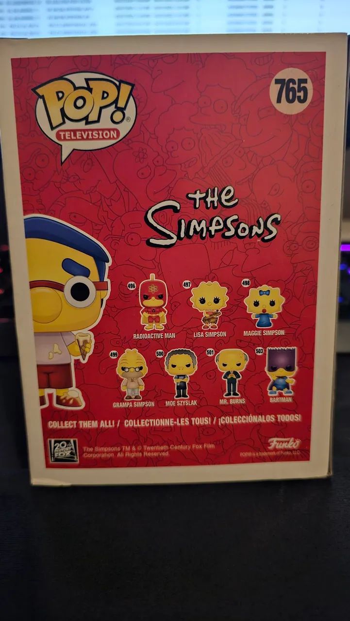 Funko Pop! The Simpsons Milhouse #765 - Edição Limitada - Foto 2