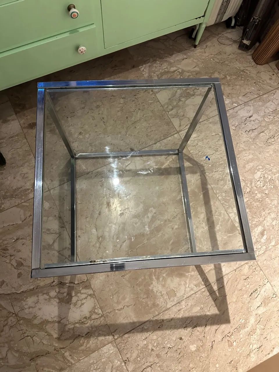 Mesa de centro em vidro e metal - Foto 2