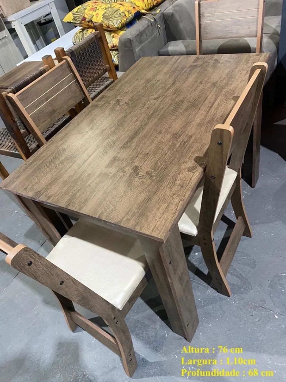 Mesa de Jantar com 4 cadeiras - entrego hoje  - Foto 2