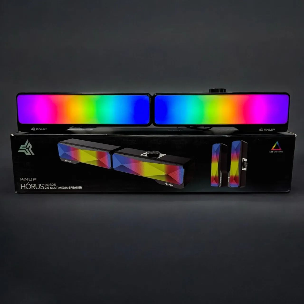 Caixa de Som para PC Horus RGB vários efeitos de led
