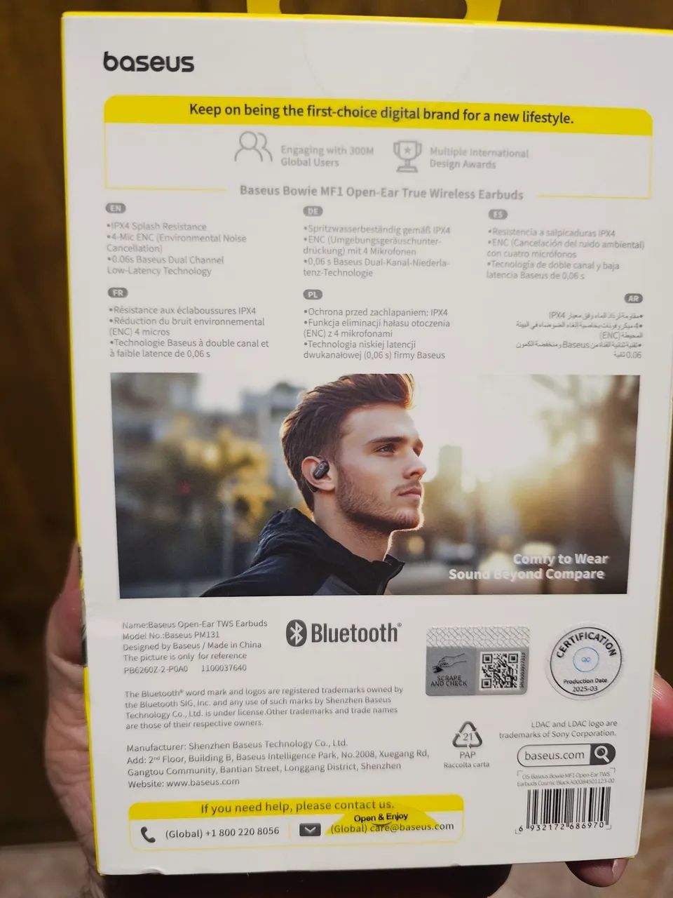 Baseus Bowie MF1 Open-Ear True Wireless Earbuds - Foto 2
