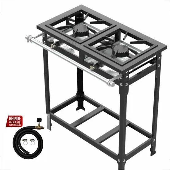 Fogão industrial 2 bocas chapa 2 lanche e buffet 8 Cuba zap * 1500