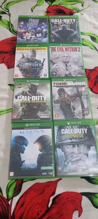 Jogos Xbox One - 300 reais tudo ,faço olx pay 