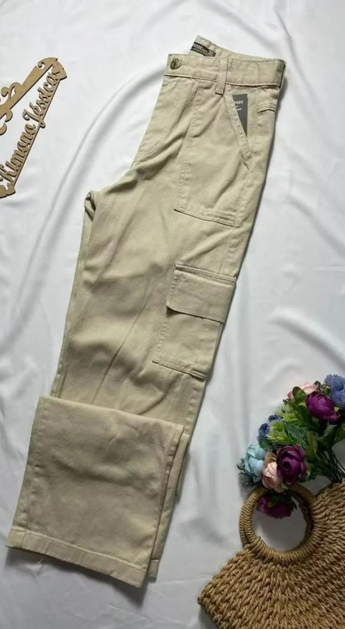 calça cargo bege  - Foto 2