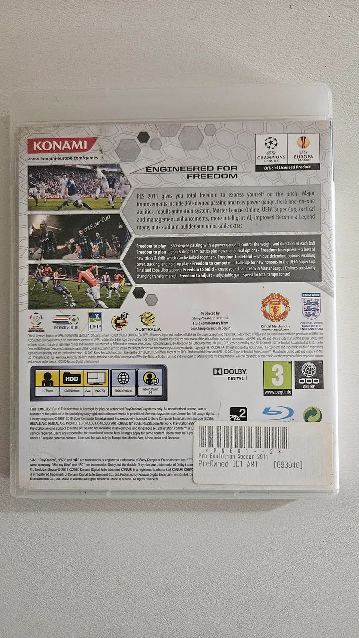 PES 2011 PS3 COMPLETO ORIGINAL - Foto 3