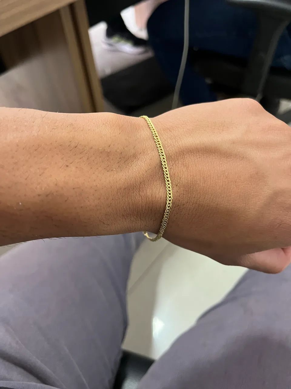 Pulseira Fina de Ouro18  - Foto 3