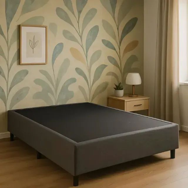 CASAL base box em cor cinza a pronta entrega 