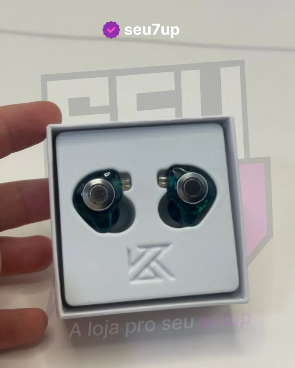  Fone intrauricular KZ EDX PRO - Azul