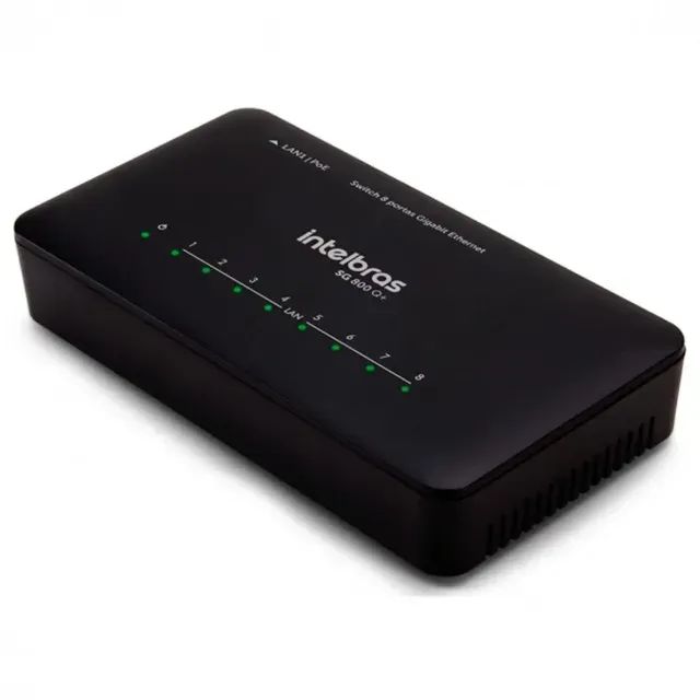 Switch 8 Portas Intelbras SG 800 Q+ CKD 10/100/1000Mbps Cert.Anatel - WZetta - Foto 3