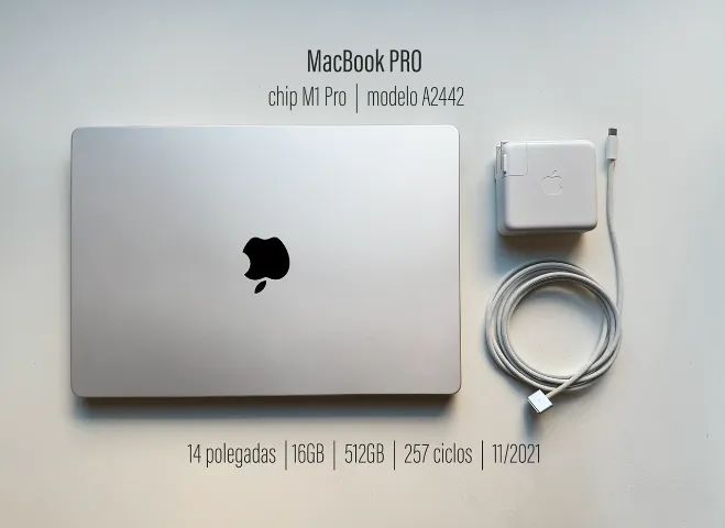 MacBook Pro M1 PRO 14" / 16gb RAM / 512gb SSD - Foto 2